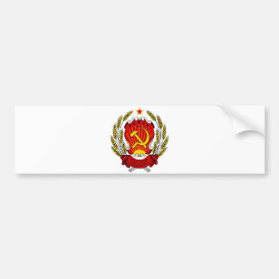 Coat of Arms Russia SFSR Official Heraldry Symbol Bumper Sticker