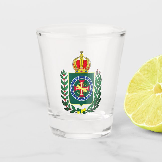 Coat of Arms - Second Empire of Brazil Shot Glass (Front)