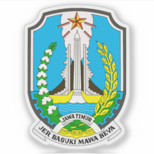 Coat of arms the East Java province, Indonesia