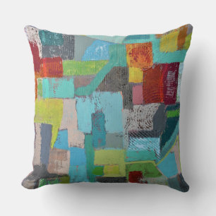 Coat of Many Colours 20 x 20 Poly Throw Pillow