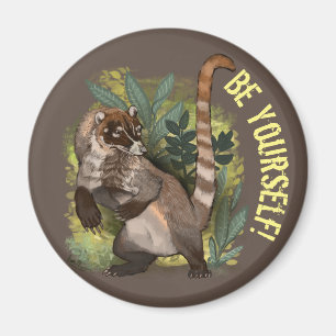 Coatamundi or White Nosed Coati Magnet