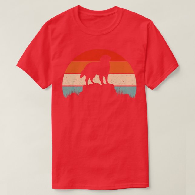 Coated Retriever Dog T-Shirt (Design Front)