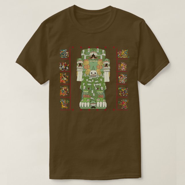 Coatlicue Aztec Mother of Gods Fertility Goddess T-Shirt (Design Front)
