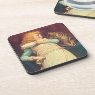 Coaxing Better Than Teasing Charles Burton Barber Coaster