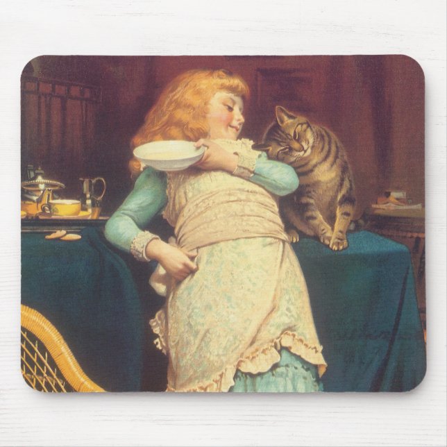 Coaxing Better Than Teasing Charles Burton Barber Mouse Pad (Front)