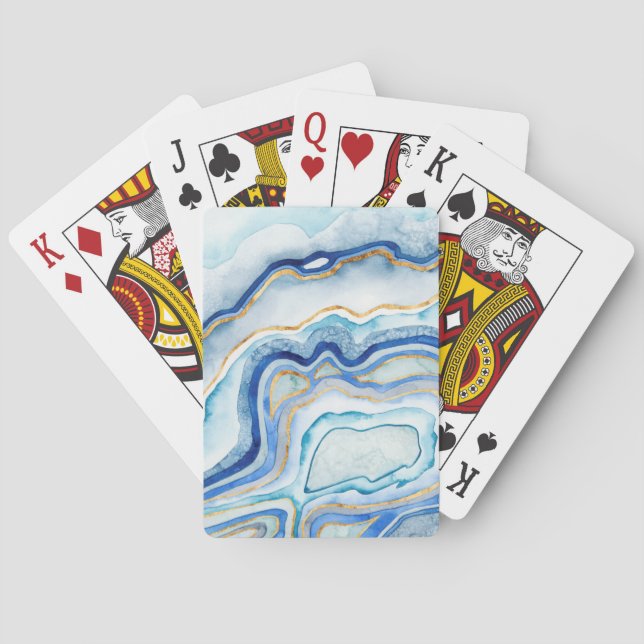 Cobalt Agate II Playing Cards (Back)
