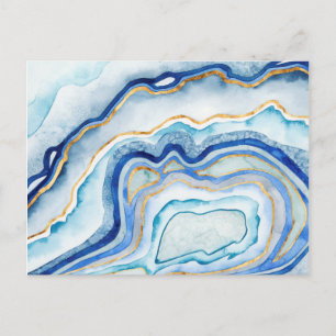 Cobalt Agate II Postcard