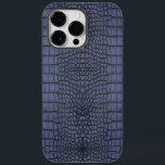 Cobalt Alligator Texture Print Case-Mate iPhone 14 Pro Max Case<br><div class="desc">This iPhone case features a striking blue alligator leather print, adding a touch of luxury and style to your device. The animal print design is both fashionable and unique, making it a standout accessory. Created by Looly Elzayat, this case combines quality and aesthetics, providing both protection and a sophisticated look...</div>