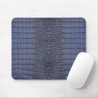 Cobalt Alligator Texture Print