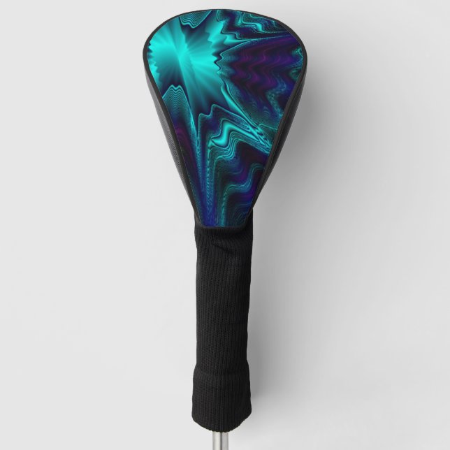 Cobalt Blue Agate Golf Head Cover (Front)