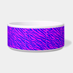 Cobalt Blue and Hot Pink Zebra Striped