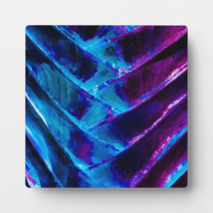 Cobalt Blue and Vibrant Purple Colourized Travelle Plaque