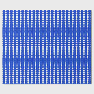 Cobalt Blue and White Polka Dots Wrapping Paper