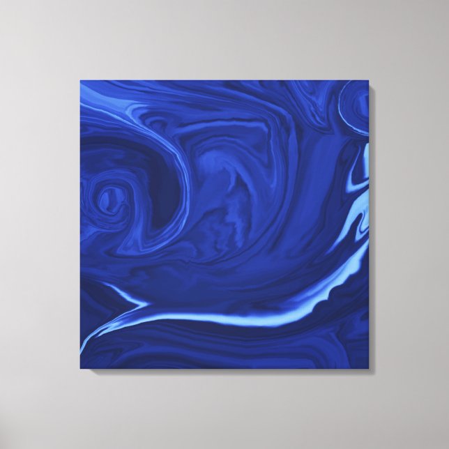 Cobalt blue background collection canvas print (Front)