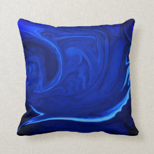 Cobalt blue background Textured Handmade Cushion