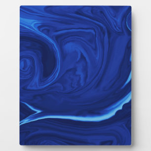 Cobalt blue background Textured Handmade Plaque