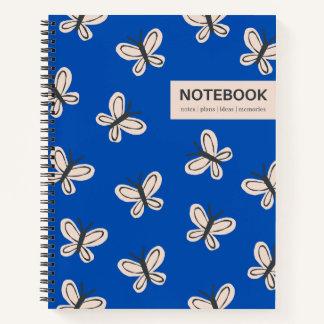 Cobalt Blue Butterflies Notebook