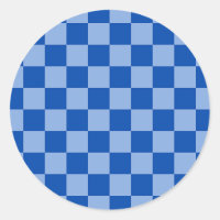 Cobalt Blue Chequerboard