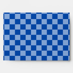 Cobalt Blue Chequerboard Envelope