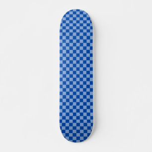 Cobalt Blue Chequerboard Skateboard