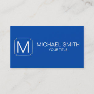 Cobalt blue colour background business card