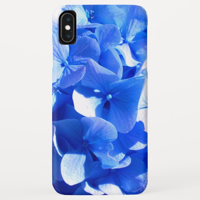Cobalt blue floral elegant blue hydrangeas  Case-Mate iPhone case (Back)
