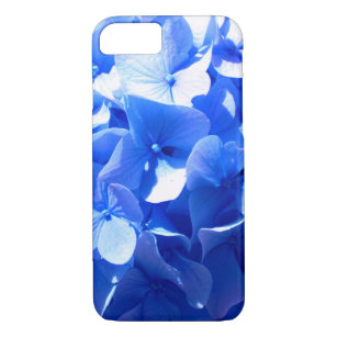 Cobalt blue floral elegant blue hydrangeas  iPhone 8/7 case