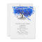 Cobalt Blue Heart Leaf Tree Wedding