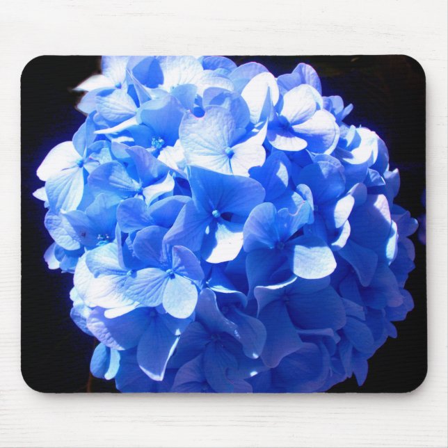 Cobalt Blue Hydrangea Mouse Pad (Front)