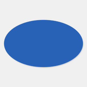 Cobalt Blue Oval Sticker