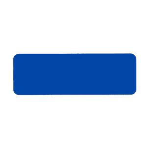 Cobalt Blue Return Address Label