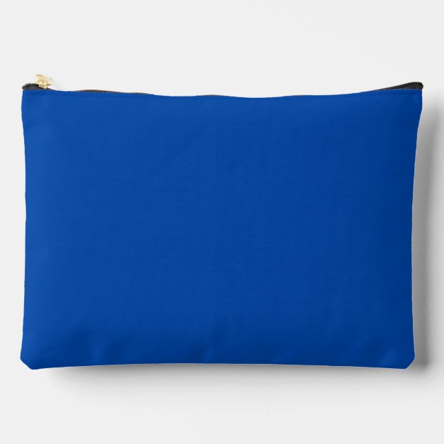 Cobalt Blue Solid Colour Accessory Pouch (Front)