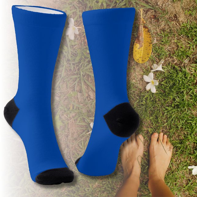 Cobalt Blue Solid Colour | Classic | Elegant Socks (Creator Uploaded)
