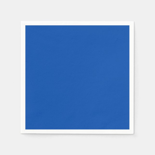 Cobalt Blue Standard Cocktail Paper Napkin (Front)