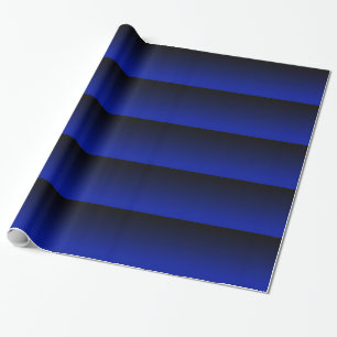 Cobalt Blue Stripe Wrapping Paper