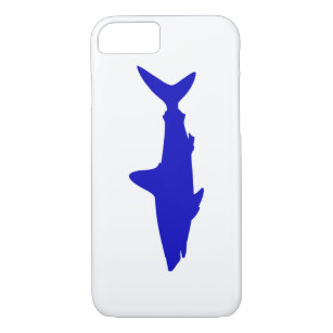 Cobalt Blue Swimming Shark Case-Mate iPhone Case