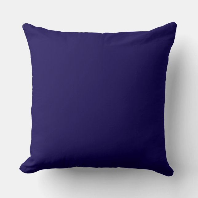 Cobalt Blue Throw Pillow 20" x 20" (Front)