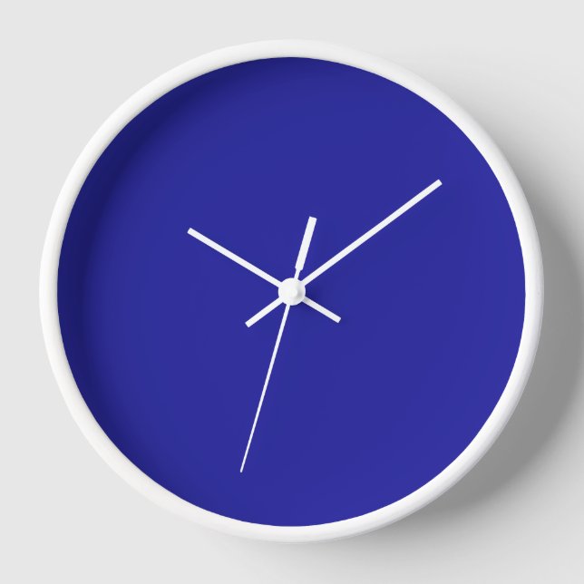 Cobalt Blue Wall  Clock (Front)