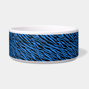 Cobalt Blue Zebra Striped
