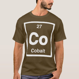 Cobalt - Co - Periodic Table of Elements - Science T-Shirt