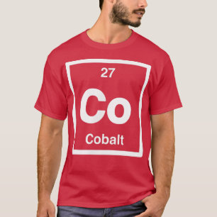 Cobalt - Co - Periodic Table of Elements - Science T-Shirt