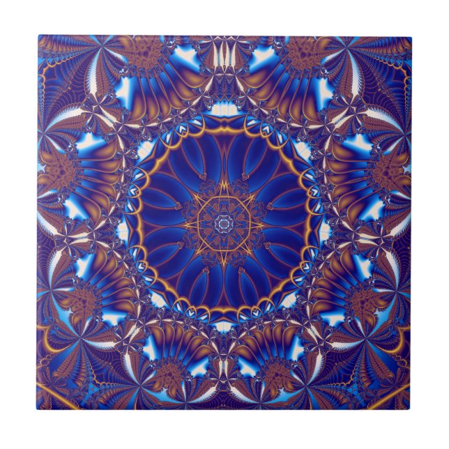 cobalt custom ceramic tile (Front)