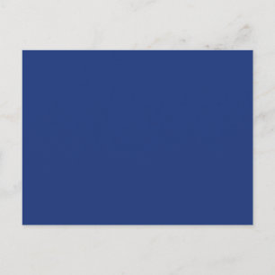 Cobalt Dark Blue Solid Trend Colour Background Postcard