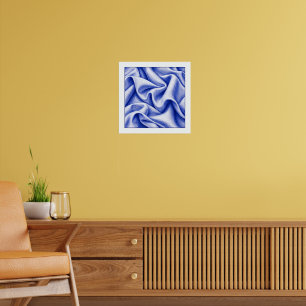 Cobalt Drapery Poster