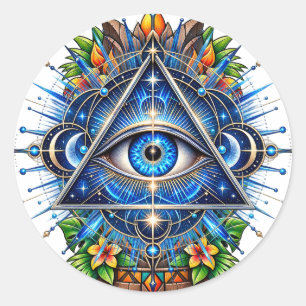 Cobalt Orbit Eye Sticker