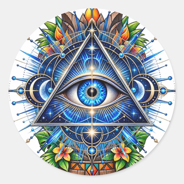 Cobalt Orbit Eye Sticker (Front)