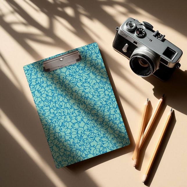 Cobalt Scribble Rings – minimal modern Pattern Clipboard (Creator Uploaded)