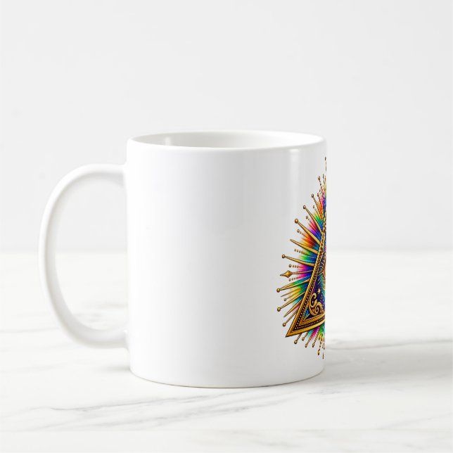 Cobalt Sun Eye Coffee Mug (Left)