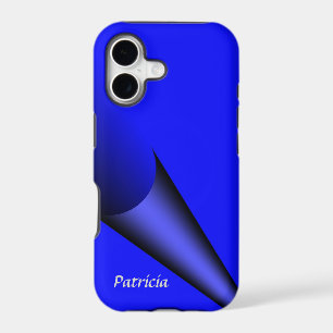 Cobalt Turn of the Page Personalised iPhone Case