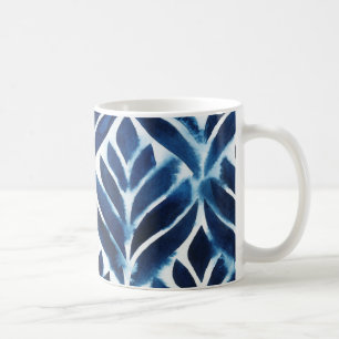 Cobalt Watercolor Tiles IV Coffee Mug